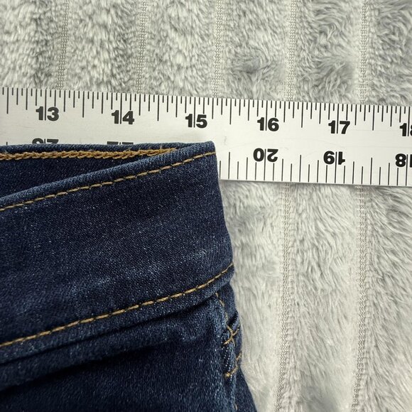 Levi Strauss Jeans Womens 8S Classic Straight Blue Dark Wash Stretch Denim 30x26 - Picture 4 of 11